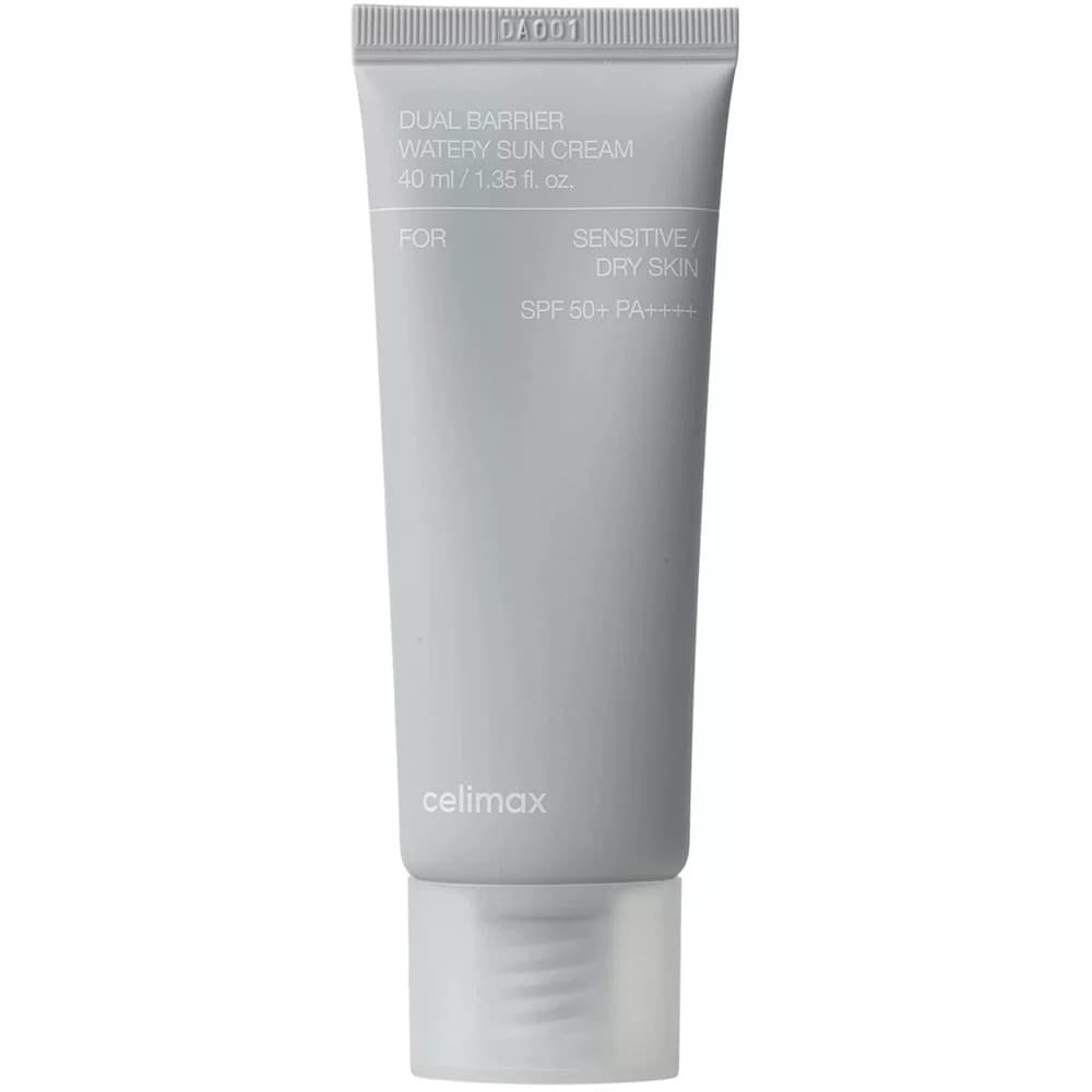 Celimax Dual Barrier Watery Sun Cream SPF50+PA++++  крем с комплексом церамидов 40мл