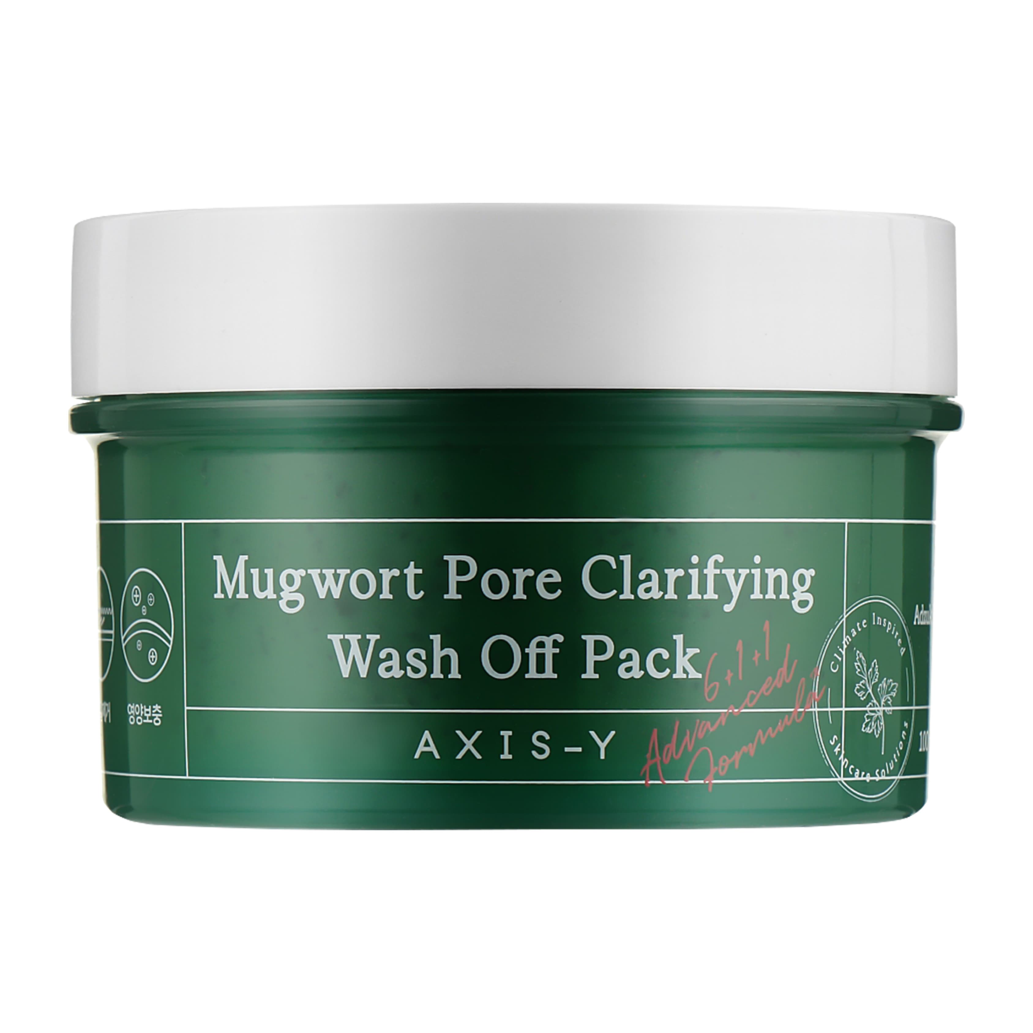 AXIS-Y mugwort pore clarifying wash off pack маска глиняная 100 ml