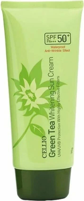 Cellio Green Tea Whitening Sun Cream SPF50+/PA+++ 70g
